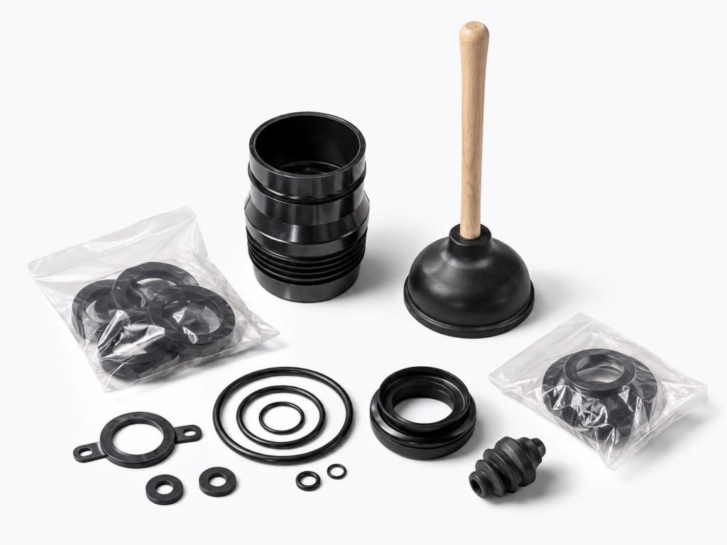 Technical and household rubber products and seals